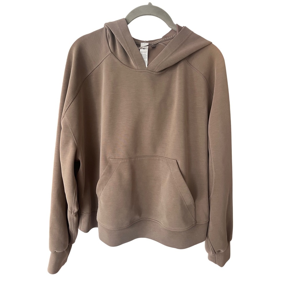 Lululemon‎ Softstreme Hoodie Size 12 Nomad Brown Pullover Sweatshirt